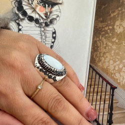 BAGUE DREAM ARGENT NACRE