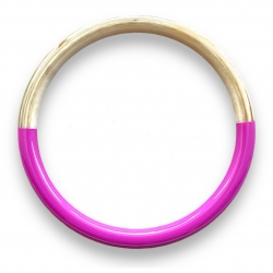 BRACELET JONC CORNE FUSCHIA