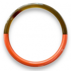 BRACELET JONC CORNE ORANGE DARK