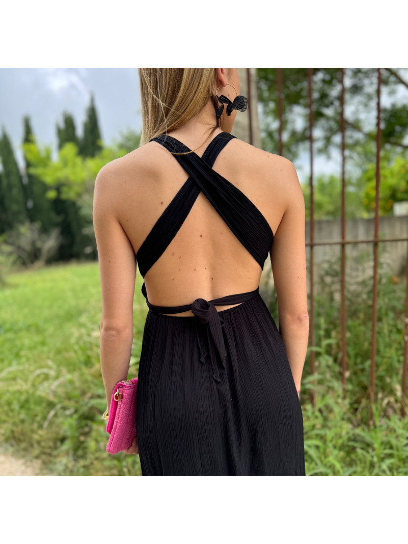 ROBE LONGUE KAMEA BLACK