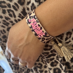 BRACELET JADORE LÉOPARD PINK