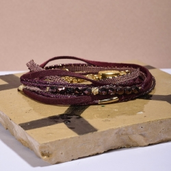 BRACELET BY GARANCE OPAL PRUNE