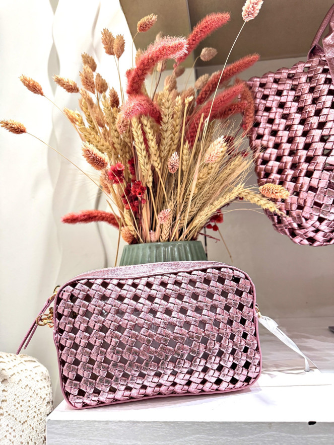 SAC POTRI TRESSE ROSE