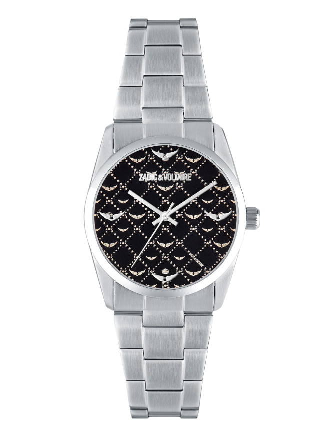 montre Zadig et Voltaire monogramme noir