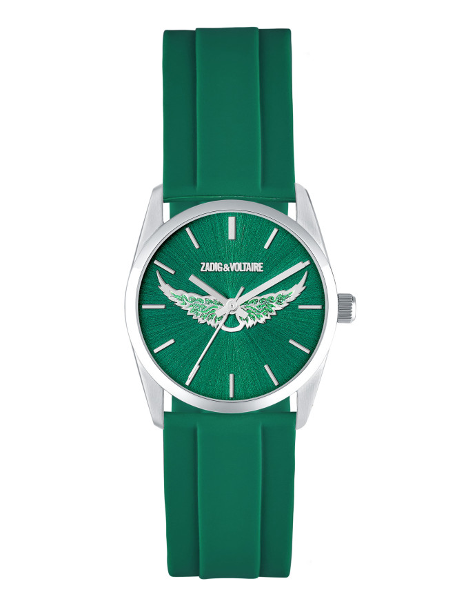 MONTRE ZADIG ET VOLTAIRE SILICONE VERT ZVW1106