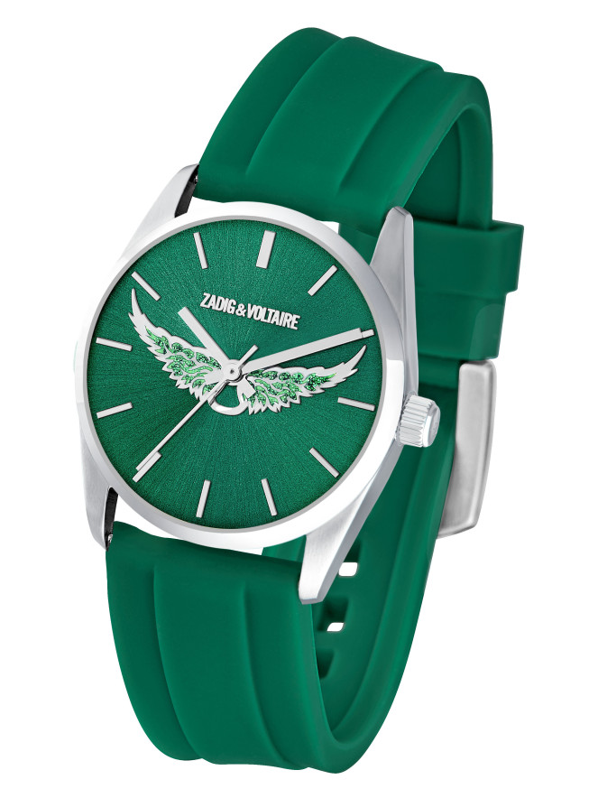 MONTRE ZADIG ET VOLTAIRE SILICONE VERT ZVW1106