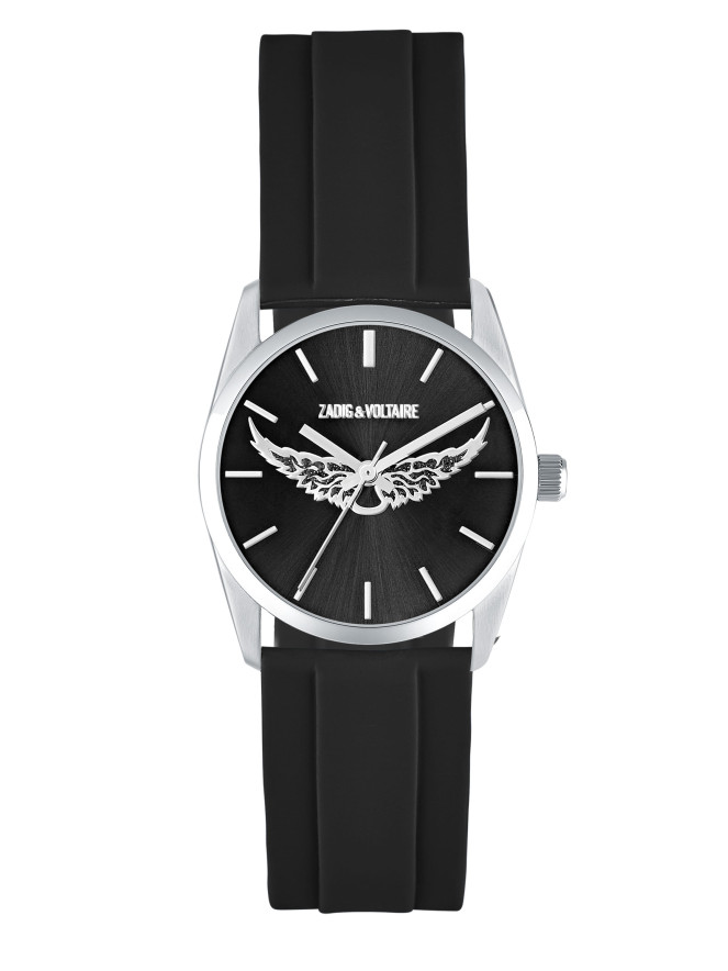 MONTRE ZADIG ET VOLTAIRE SILICONE NOIR ZVW1107