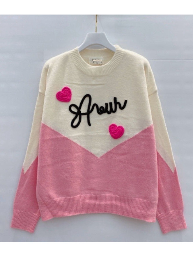 PULL AMOUR VANILLE FRAISE