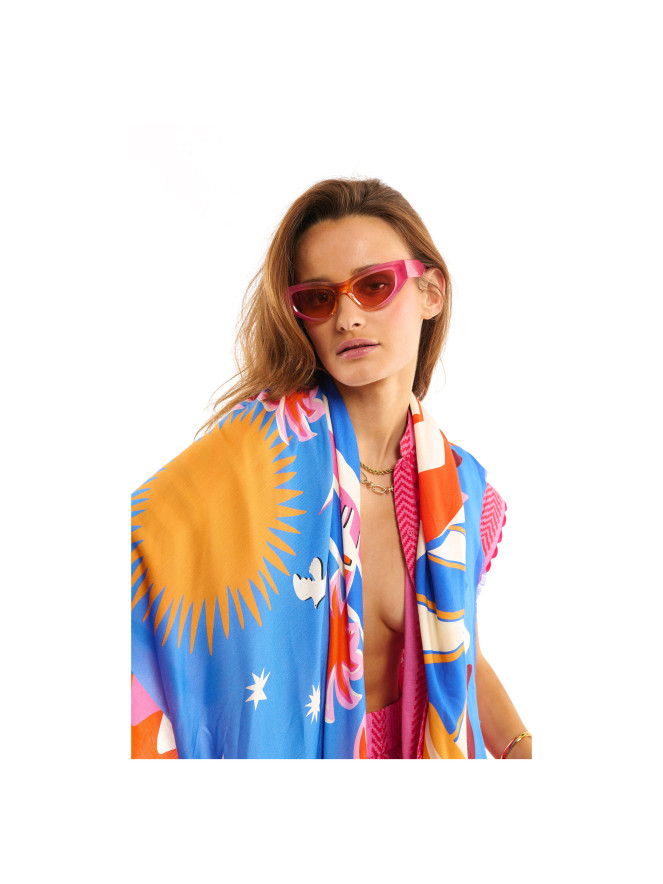 FOULARD CHACHACHA BIG ROSE