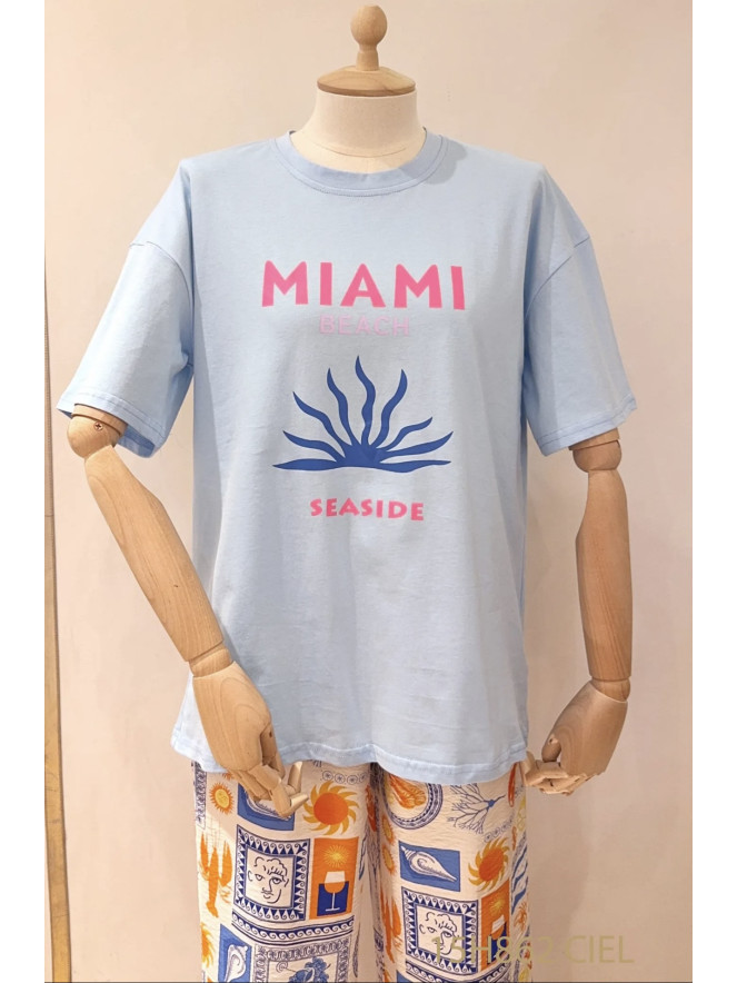 TEE-SHIRT MAGIC CITY BLEU CIEL